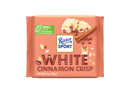 Ritter Sport - White Cinnamon Crisp | 100 g
