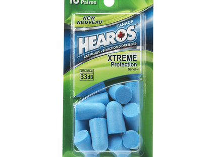 Hearos - Xtreme Protection Ear Plugs | 10 Pairs
