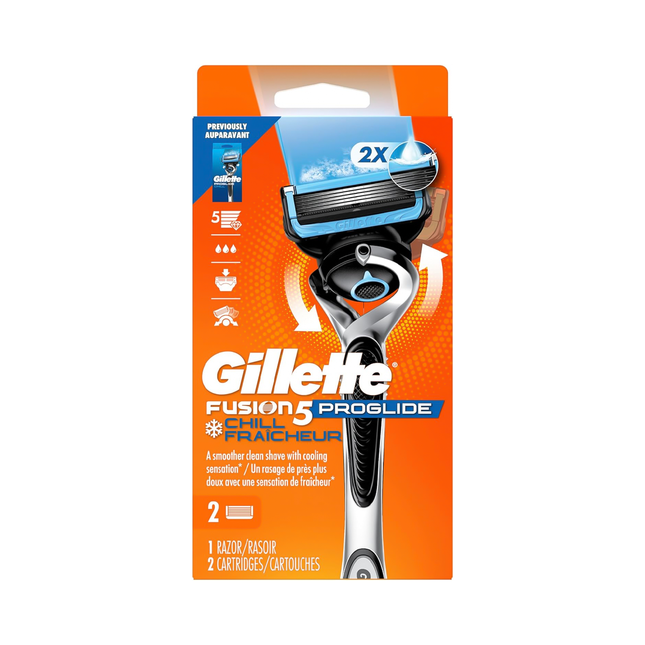 Gillette - Fusion 5 ProGlide Chill | 1 rasoir + 2 cartouches