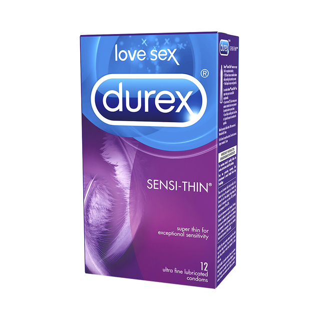 Durex - Sensi-Thin Lubricated Ultra-Thin Condoms | 12 Condoms