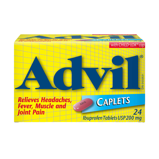 Advil - Ibuprofen 200 mg | 24 - 100 Caplets