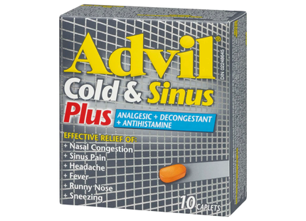 Advil - Rhume et Sinus Plus, Ibuprofène 200 mg | 20 à 40 comprimés