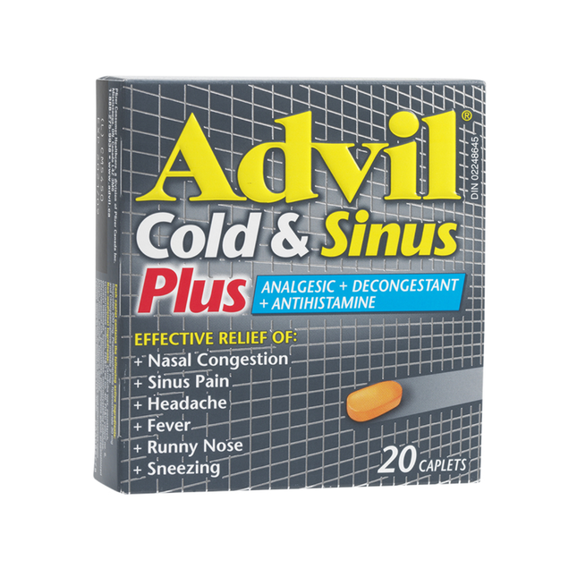 Advil - Cold & Sinus Plus 200 MG | 10 - 40 Caplets