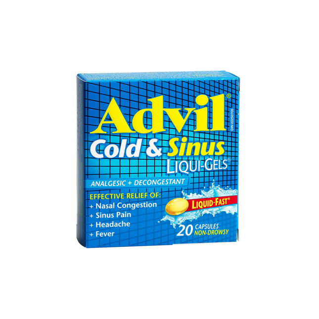 Advil - Cold & Sinus Liquid Gels 200 MG | 10 - 40 Capsules