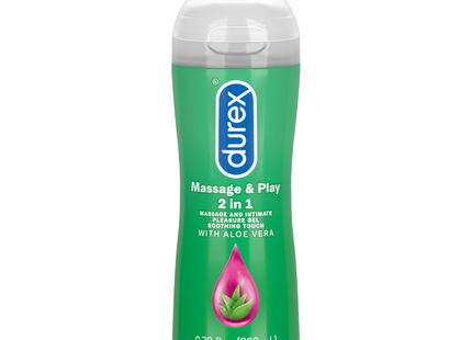Durex - 2 in 1 Soothing Massage Gel & Lubricant With Aloe Vera | 200 mL