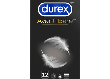 Durex - Avanti-Bare Lubricated Condoms | 12 Condoms