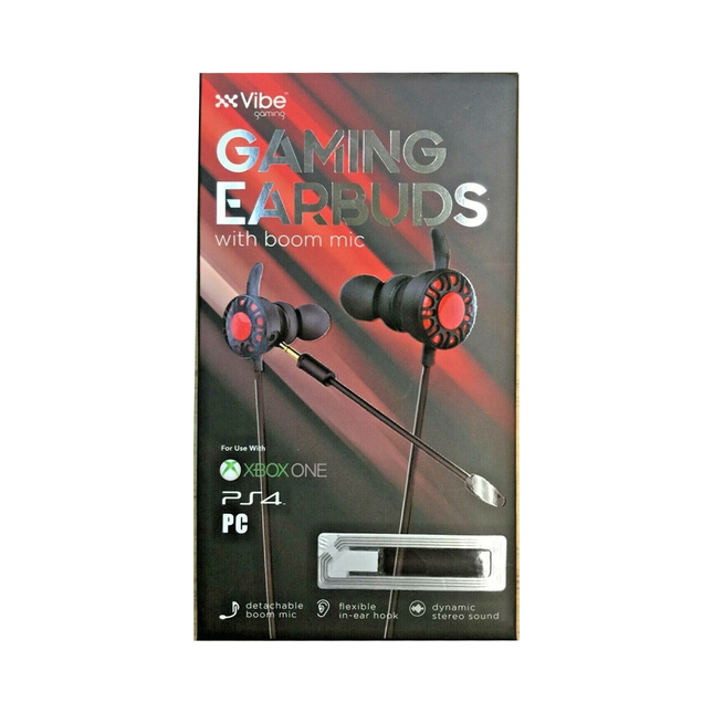 Vibe Gaming - Gaming Earbuds With Boom Mic