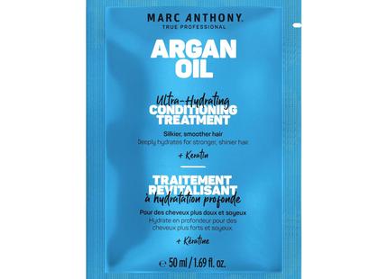 Marc Anthony - Soin revitalisant hebdomadaire à l'huile d'argan du Maroc | Sachet de 50 mL