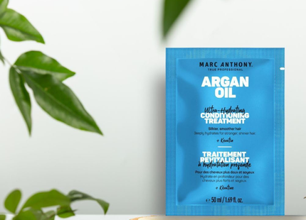 Marc Anthony - Soin revitalisant hebdomadaire à l'huile d'argan du Maroc | Sachet de 50 mL
