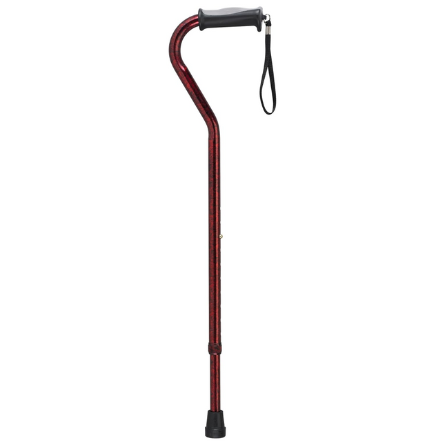 Card Health Care - Designer Canes - Cane Offset with Strap | 300 lbs Weight Capacity