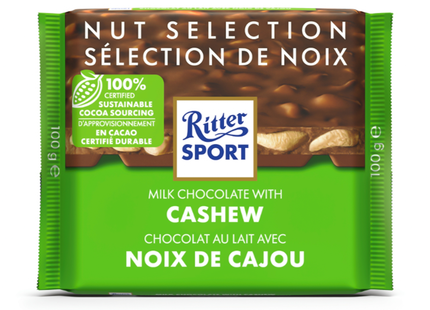 Ritter Sport - Milk Chocolate with Cashew | 100 g