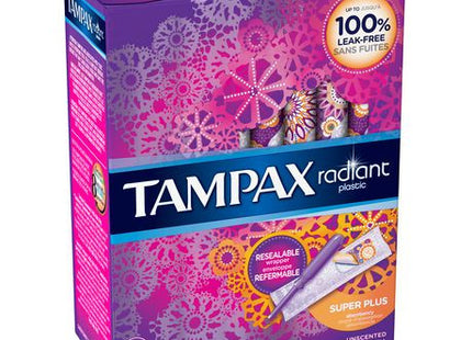 Tampax Radiant Tampons - Super Plus | 16 Tampons
