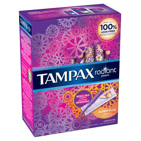 Tampons radiants Tampax - Super Plus | 16 tampons