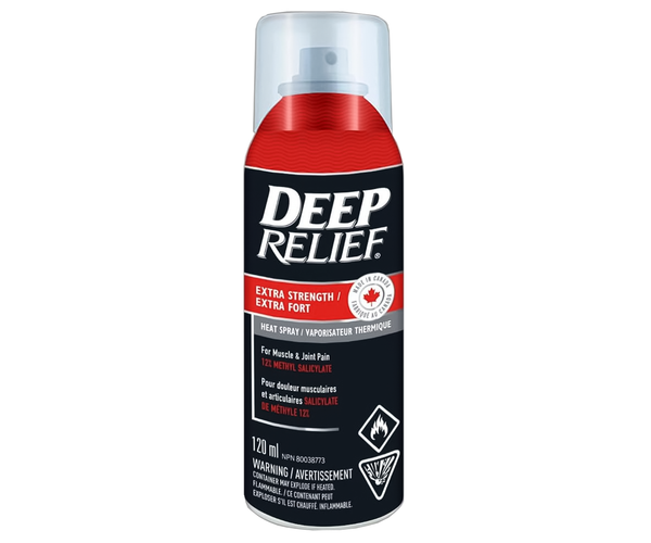 Deep Relief - Extra Strength Heat Spray for Muscle & Joint Pain | 120 ...