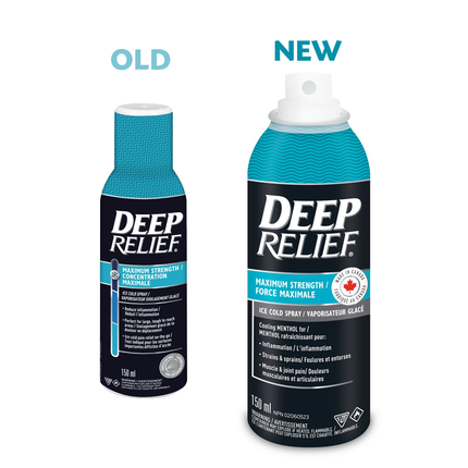 Deep Relief - Maximum Strength Ice Cold Pain Relief Spray | 150 mL