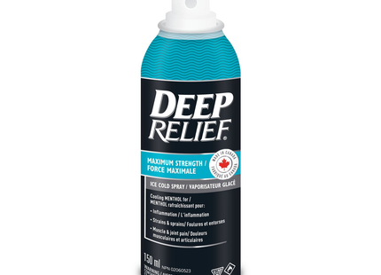 Deep Relief - Maximum Strength Ice Cold Pain Relief Spray | 150 mL