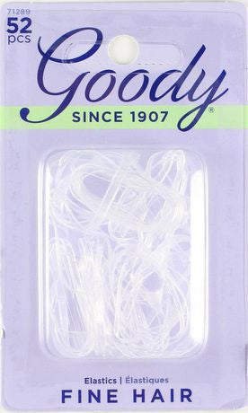 Goody Élastiques transparents pour cheveux fins | 52 pièces