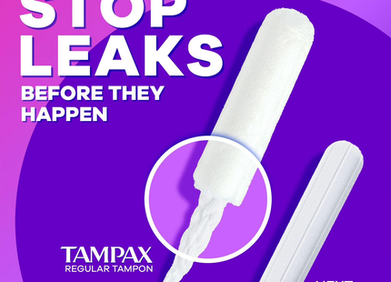 Tampax - Radiant Tampons with Plastic Applicators Duo Pack, Super & Regular | 28 Tampons