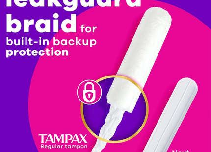 Tampax - Radiant Tampons with Plastic Applicators | 12 Super & 16 Regular Tampons