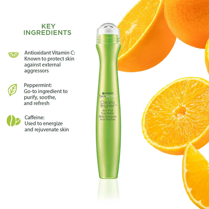 Garnier - SkinActive Clearly Brighter Anti-Puff Eye Roller | 15 mL