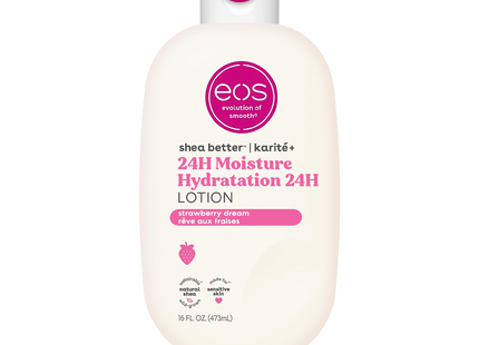 eos - Shea Better 24H Moisture Body Lotion, Strawberry Dream | 473 mL