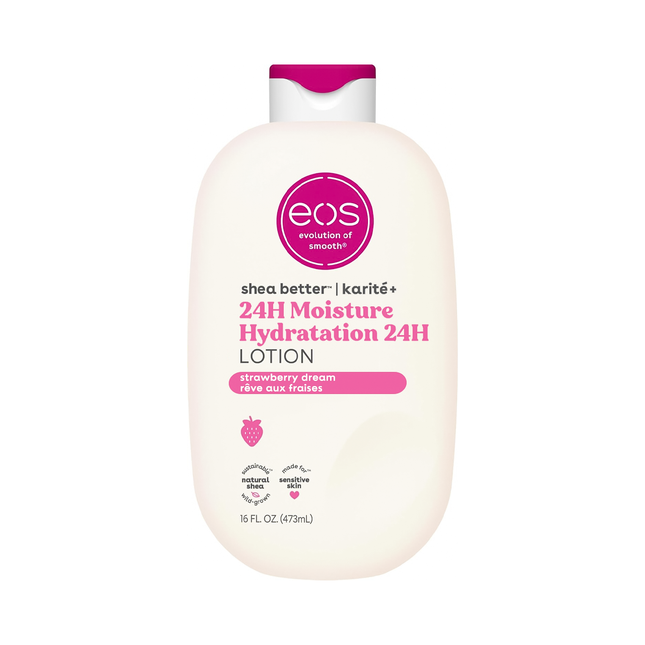 eos - Shea Better 24H Moisture Body Lotion, Strawberry Dream | 473 mL