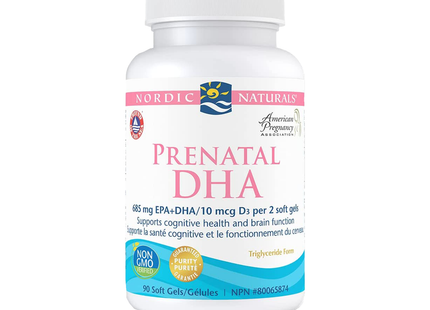 Nordic Naturals - Prenatal DHA + D3 | 90 Soft Gels