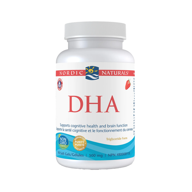 Nordic Naturals - DHA, Strawberry Flavour | 90 Soft Gels