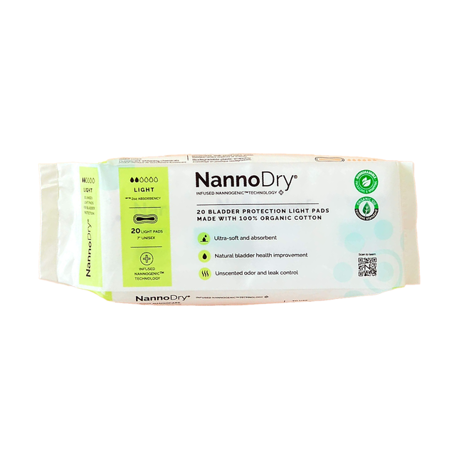 NannoDry - Coussinets lumineux pour la protection de la vessie | 20 coussinets lumineux