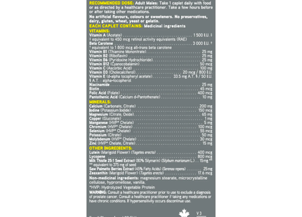 Swiss Natural - Total One Multivitamin Men 50+ | 90 Caplets