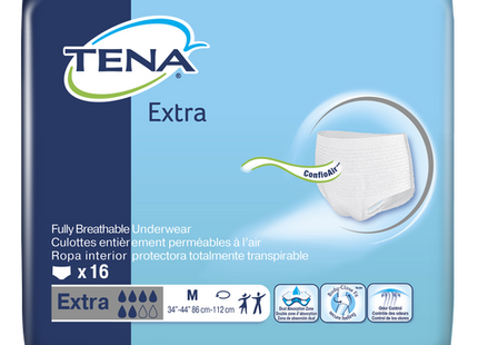 Tena Extra Fully Breathable Underwear - Small | 16 Count