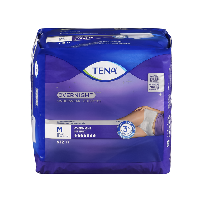Tena - Overnight Underwear - Medium | 12 Count