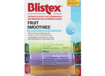 Blistex - Fruit Smoothies Lip Balm Pack | 3 x 2.83 g