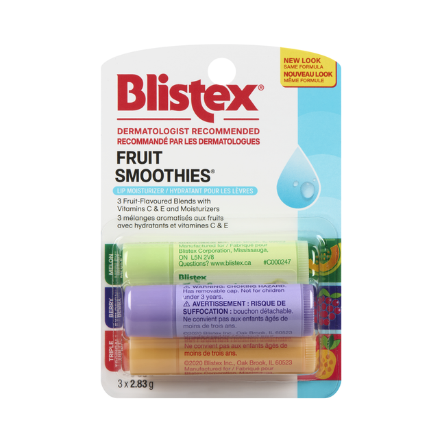 Blistex - Fruit Smoothies Lip Balm Pack | 3 x 2.83 g