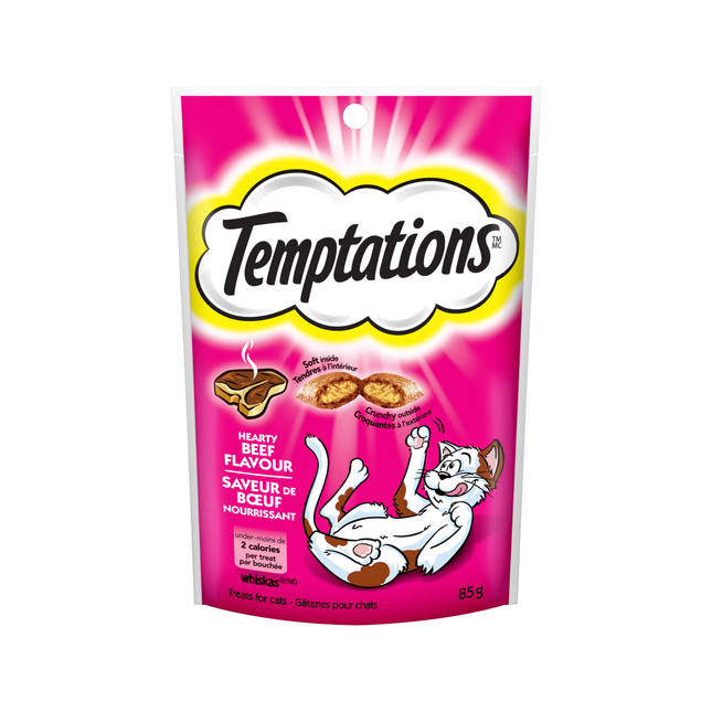 Temptations - Friandises pour chats - Saveur de bœuf copieuse | 85g