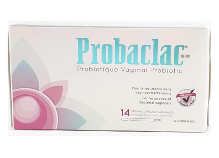 Probaclac - Vaginal Probiotic for Bacterial Vaginosis | 14 Capsules