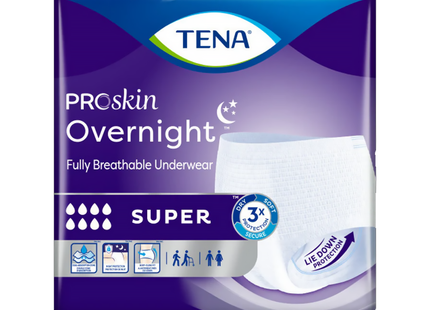 Tena - ProSkin Overnight Breathable Underwear - Super XL | 12