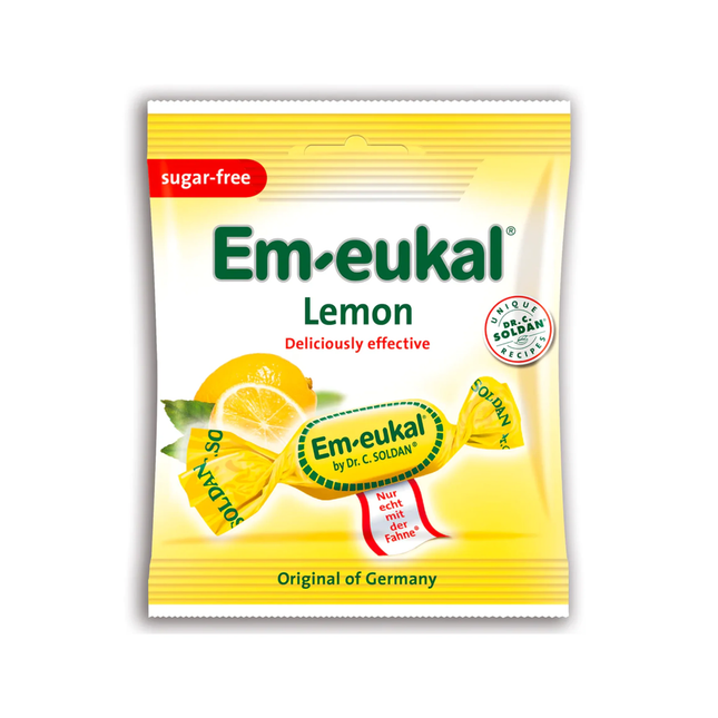Em-eukal - Sugar Free Lemon Throat Lozenges | 50 g
