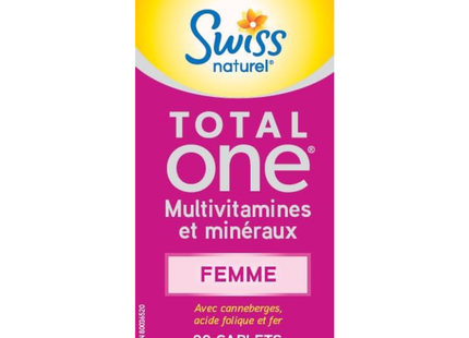 Swiss Natural - Total One Multivitamine Femme | 90 Caplets