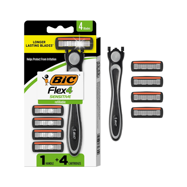BIC - Hybrid Flex 4 Titanium | 4 Replacement Blades