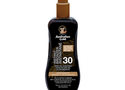 Australian Gold - Instant Bronzer Spray Gel Sunscreen SPF 30 | 100 mL