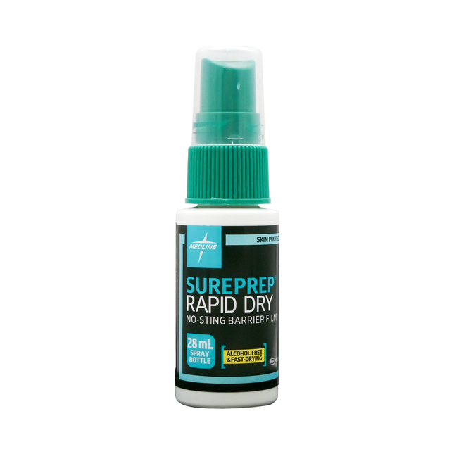 Medline - Sureprep Rapid Dry No-Sting Barrier Film Spray | 28 mL