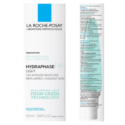 La-Roche Posay - Hydraphase HA Légère 72H Hydratation Intense | 50 ml