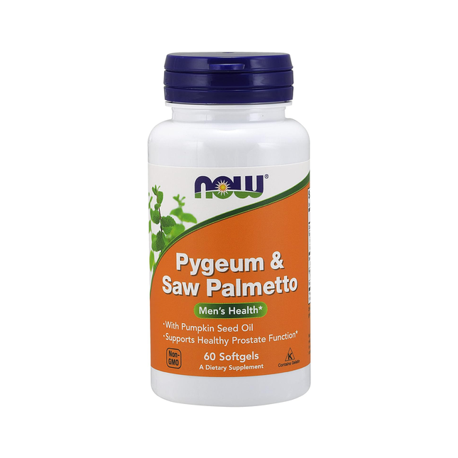 NOW - Pygeum et palmier nain 25/80 mg | 60 gélules