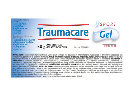 Homeocan - Gel antidouleur Traumacare Sport | 50 g