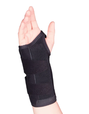 Attelle de poignet orthopédique professionnelle OTC de 8 pouces - Main gauche | Grand 7,5 à 8,5 pouces 