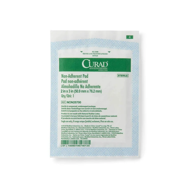 Curad - Non-Adherent Pads 2x3 inches | Single