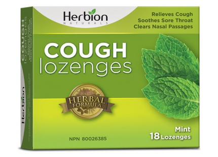 Herbion Naturals - Cough Lozenges - Mint | 18 Lozenges