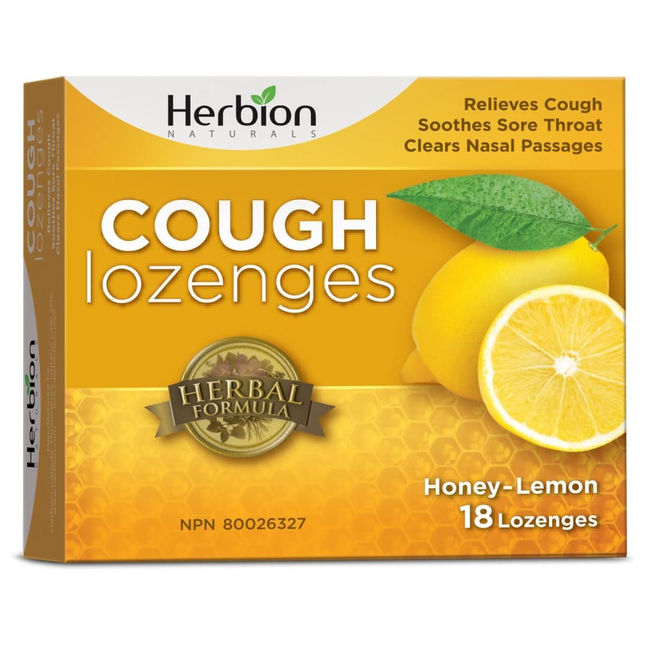 Herbion Naturals - Cough Lozenges - Honey-Lemon | 18 Lozenges