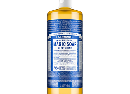 Dr. Bronner's - Pure Castile Liquid Soap, Peppermint  | 946 mL